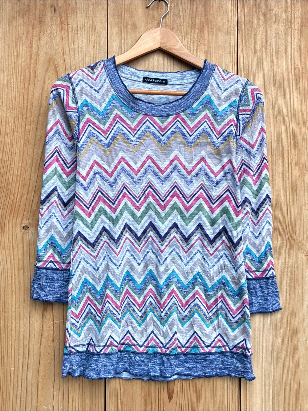 David Cline Zig Tee Shirt Sz Medium